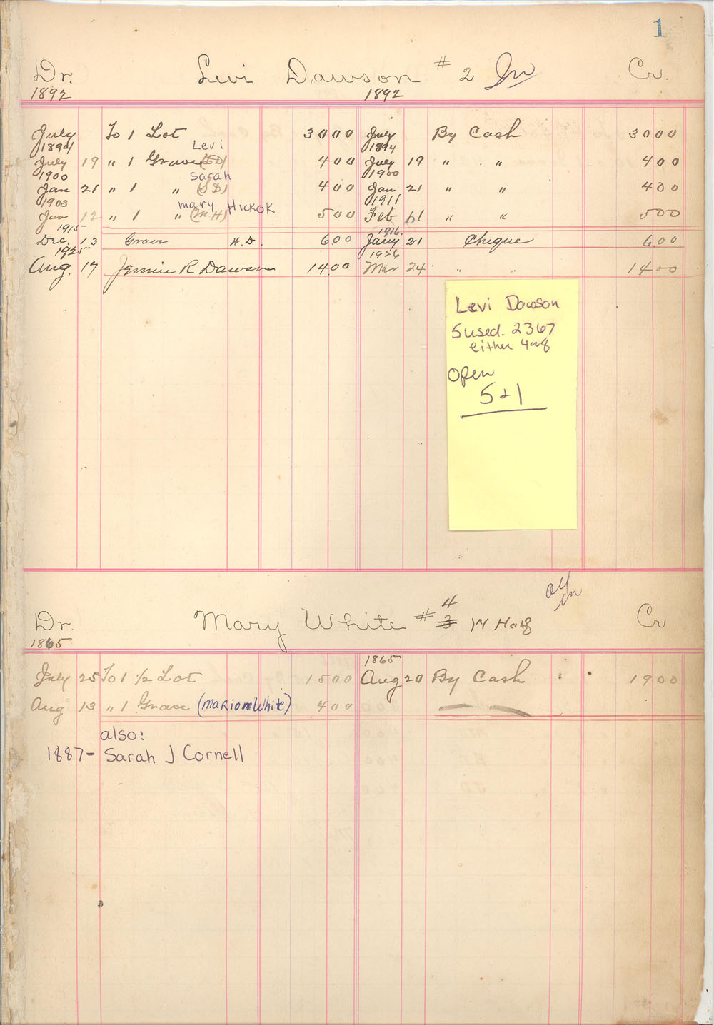 lot owner book 1 page 1